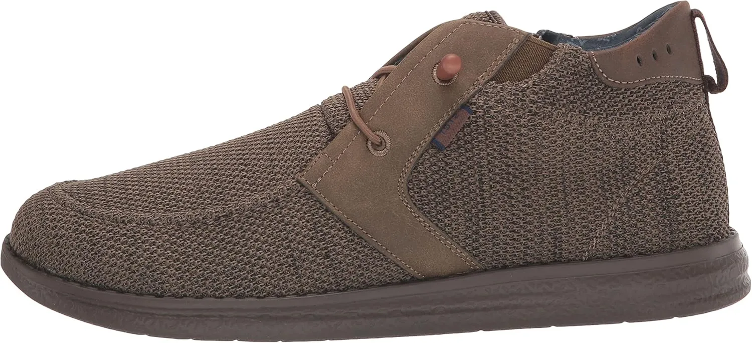 Nunn Bush Men's Brewski Knit 2.0 Moccasin Toe Chukka Athletic Inspired Boot Ankle