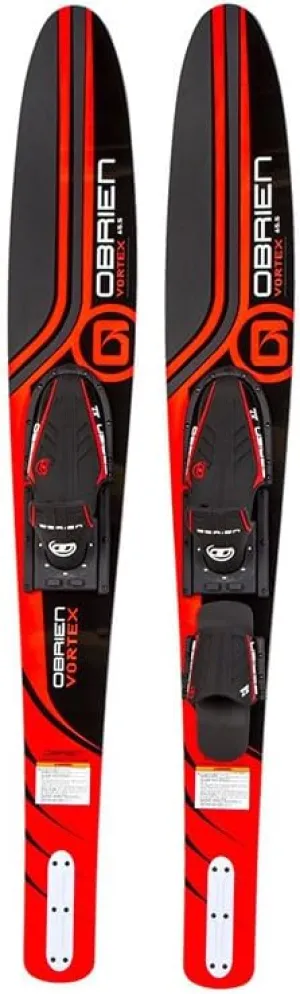 O'Brien Vortex Widebody Combo Water Skis 65.5", Red, Crimson (2181130)