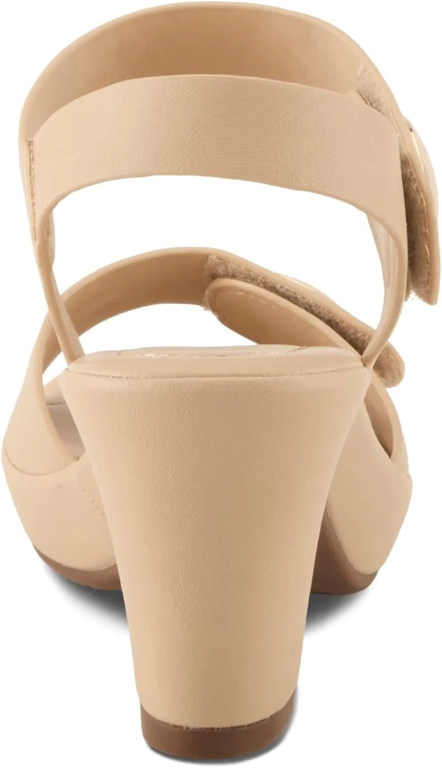 PATRIZIA Spring Step Dade Sandals for Women - Ladies Casual Platform Sandal with Hook and Loop - Slip-On Womens Sandals for Any Event