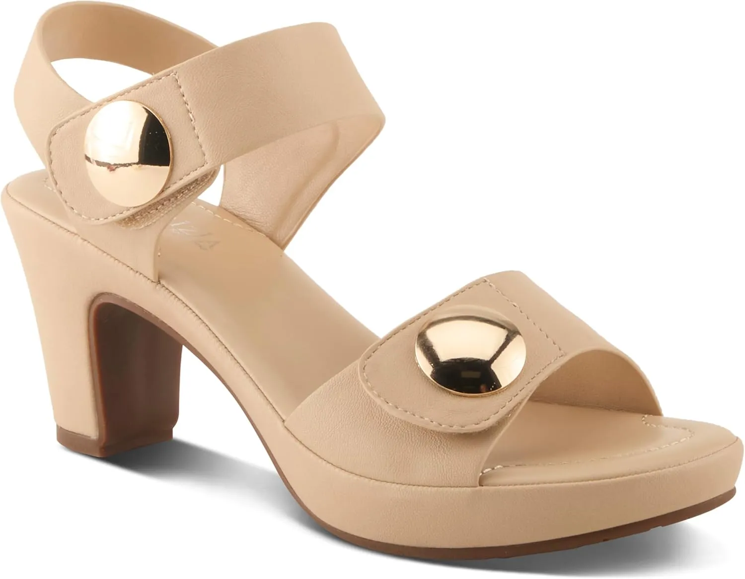 PATRIZIA Spring Step Dade Sandals for Women - Ladies Casual Platform Sandal with Hook and Loop - Slip-On Womens Sandals for Any Event