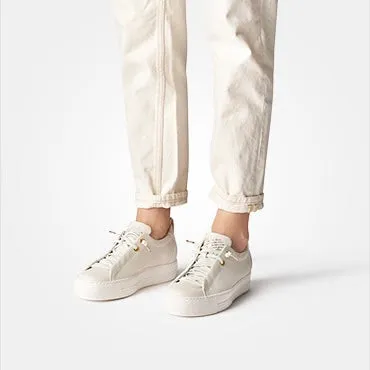 Paul Green Beige Leather Trainer