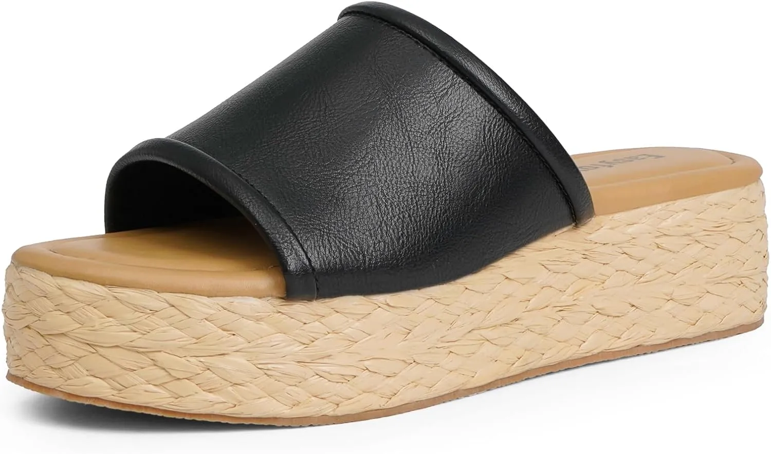 Platform Sandals Women Braided Sandals Slip on Wedge Sandal Summer Beach Wedge Dressy Sandal