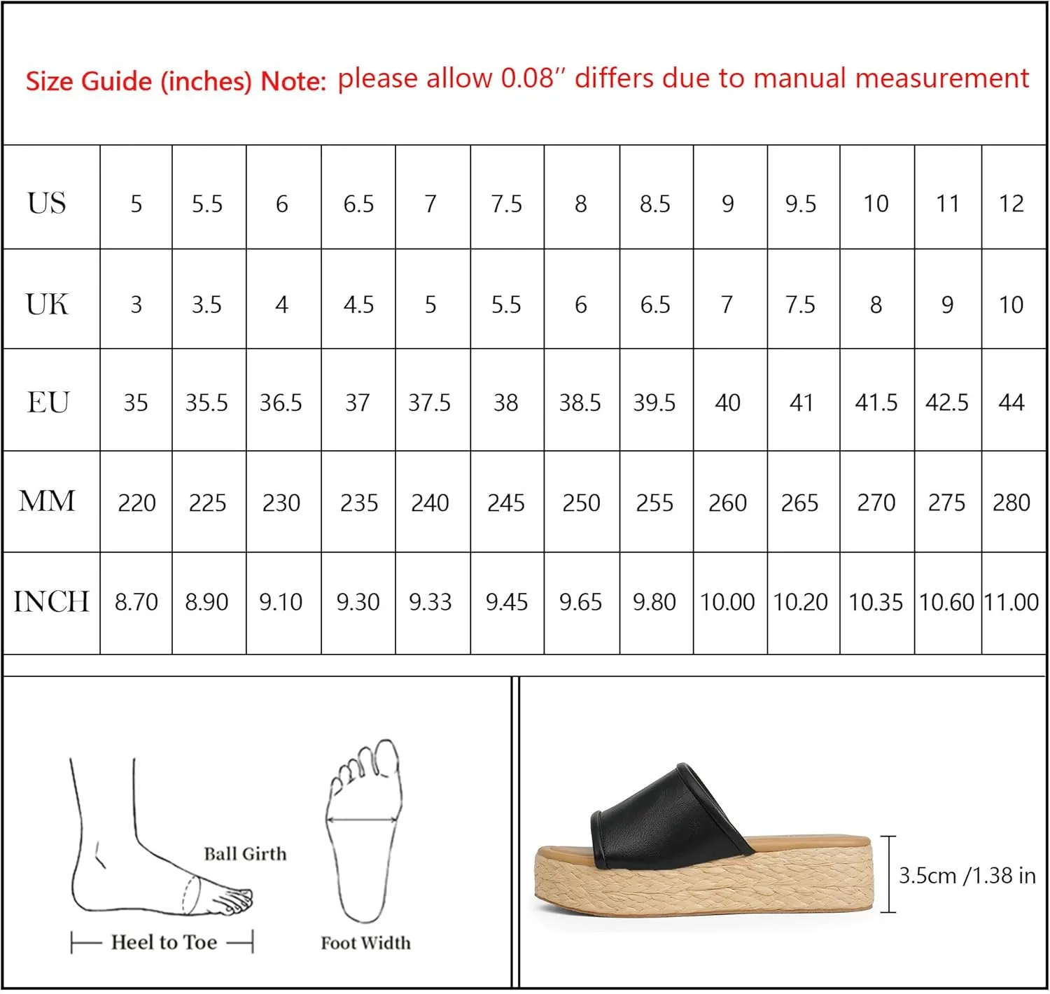 Platform Sandals Women Braided Sandals Slip on Wedge Sandal Summer Beach Wedge Dressy Sandal