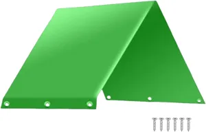 Playground Replacement Canopy, 52“ x 90” Swing Set Replacement Tarp, Kids Playground Roof Canopy Waterproof Snow Proof Tent Cover Replacement Tarp Sunshade (Green)