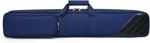 Pool Cue Case for 3 Butts 5 Shafts, 1/2 Split Stick Bag with Shoulder Strap, Waterproof Oxford Billiard Carrying Case with Pocket
