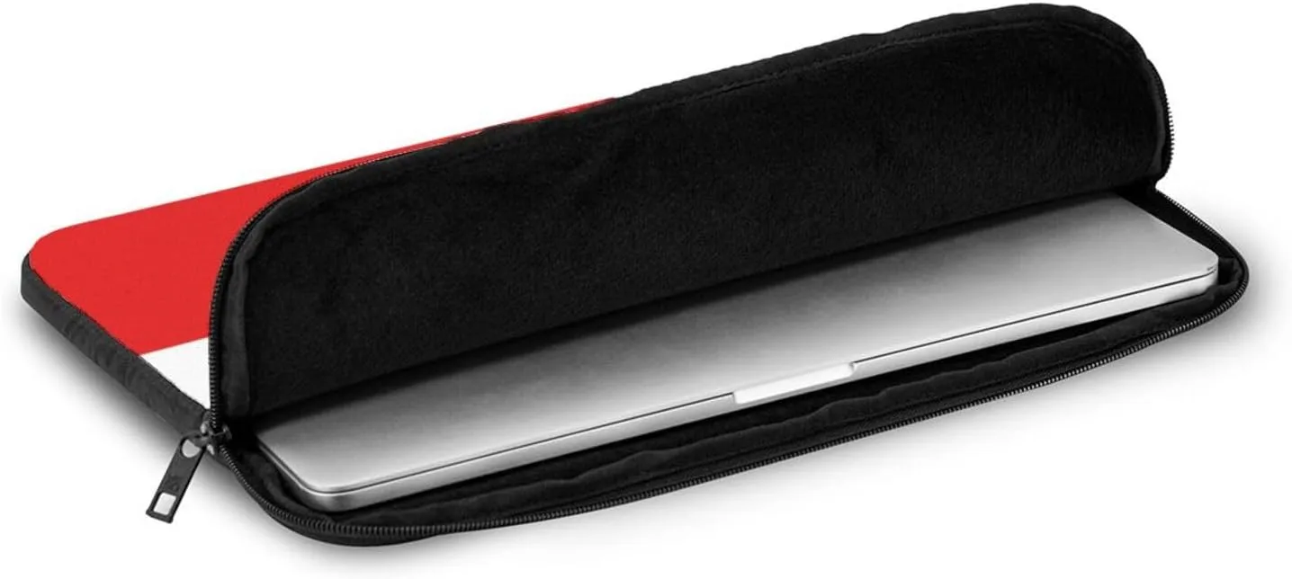 Portable Laptop Sleeve Case, Lightweight Laptop Bag for 17 inch Laptops & Tablets, for Travel, Office, Daily Use - Flag of Equatorial Guinea Print