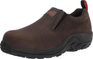 Pro-Keds Men's Jungle Moc Leather Composite Toe Static Dissipative Construction Shoe, Black, 7