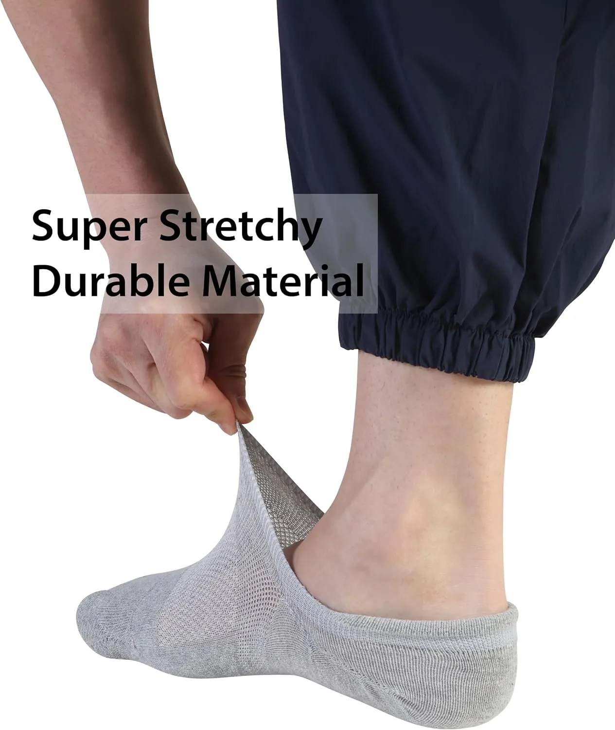 Pro Mountain Wide Toe Box No Show Running Socks For Health Unisex Arch Support Athletic Workout Heel Tab 6 Pack Size S to L