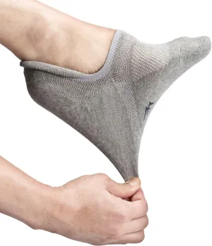 Pro Mountain Wide Toe Box No Show Running Socks For Health Unisex Arch Support Athletic Workout Heel Tab 6 Pack Size S to L