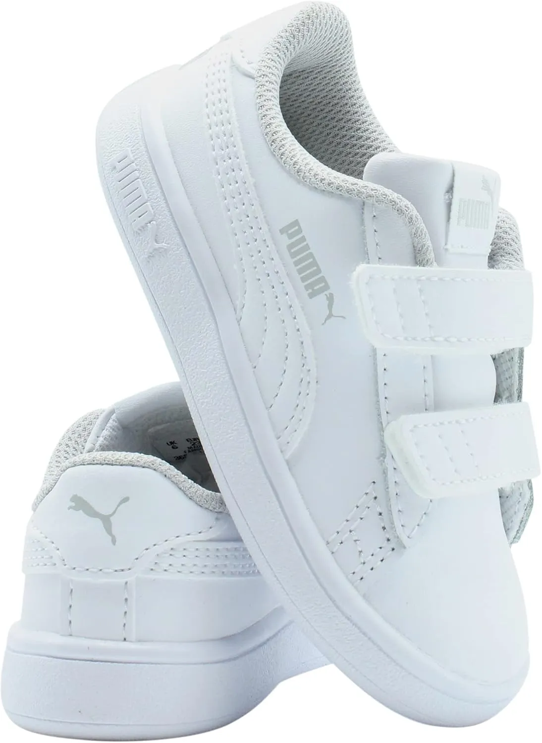 PUMA Smash V2 L V (Toddler) Puma White/Puma White 10 Toddler M
