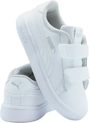 PUMA Smash V2 L V (Toddler) Puma White/Puma White 10 Toddler M