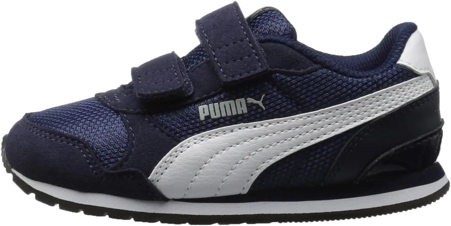 PUMA Unisex-Child St Runner Hook and Loop Sneaker