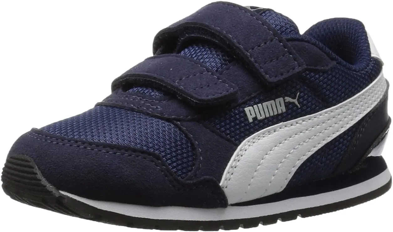 PUMA Unisex-Child St Runner Hook and Loop Sneaker