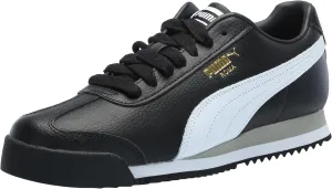 PUMA Women's Roma Shoes, 24 Black-White-Smokey Gray, 9.5