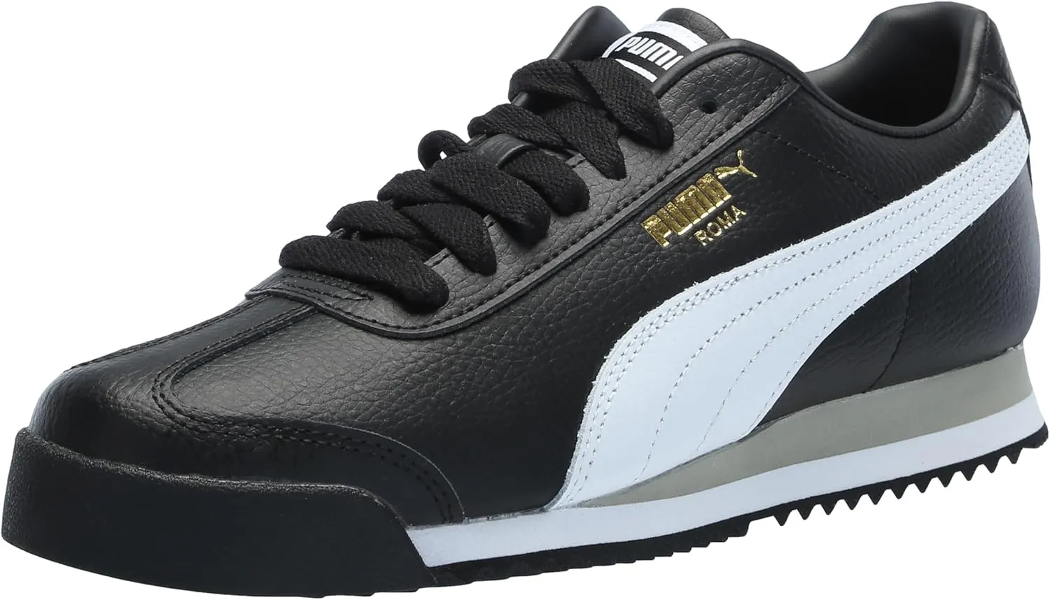 PUMA Women's Roma Shoes, 24 Black-White-Smokey Gray, 9.5