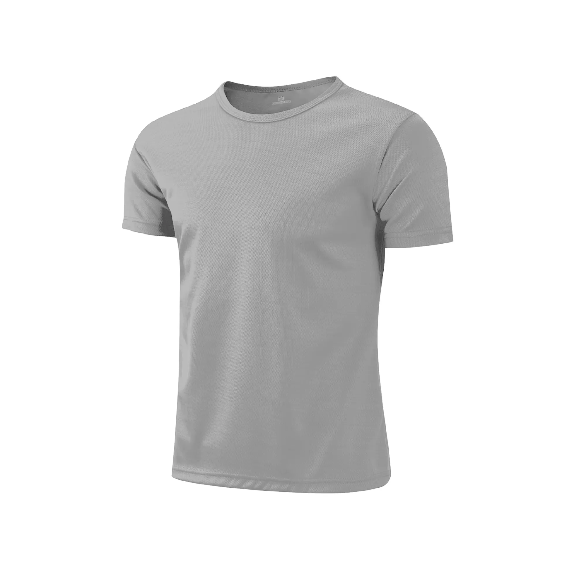 Quick-Drying round Neck Sport T-Shirt Gym Fitness Shirt Trainer Running T-Shirt Men Breathable Sportswear