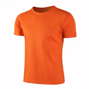 Quick-Drying round Neck Sport T-Shirt Gym Fitness Shirt Trainer Running T-Shirt Men Breathable Sportswear