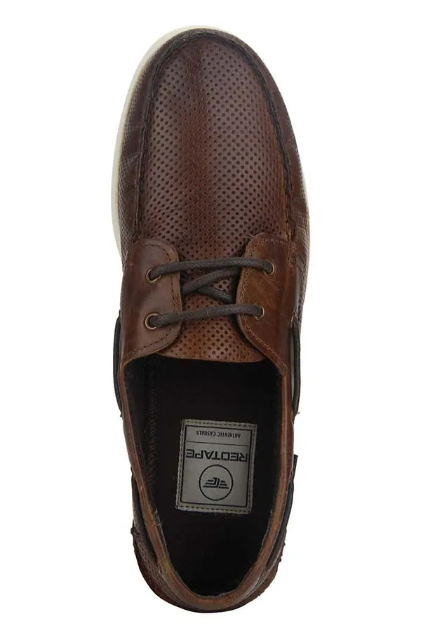 RedTape Men Brown Boat Shoes