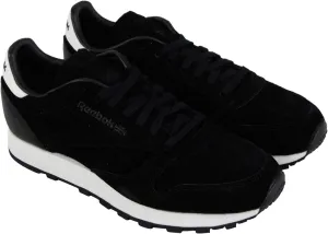 Reebok Classic Leather Shoe - Men's Walking 10.5 Black/Chalk