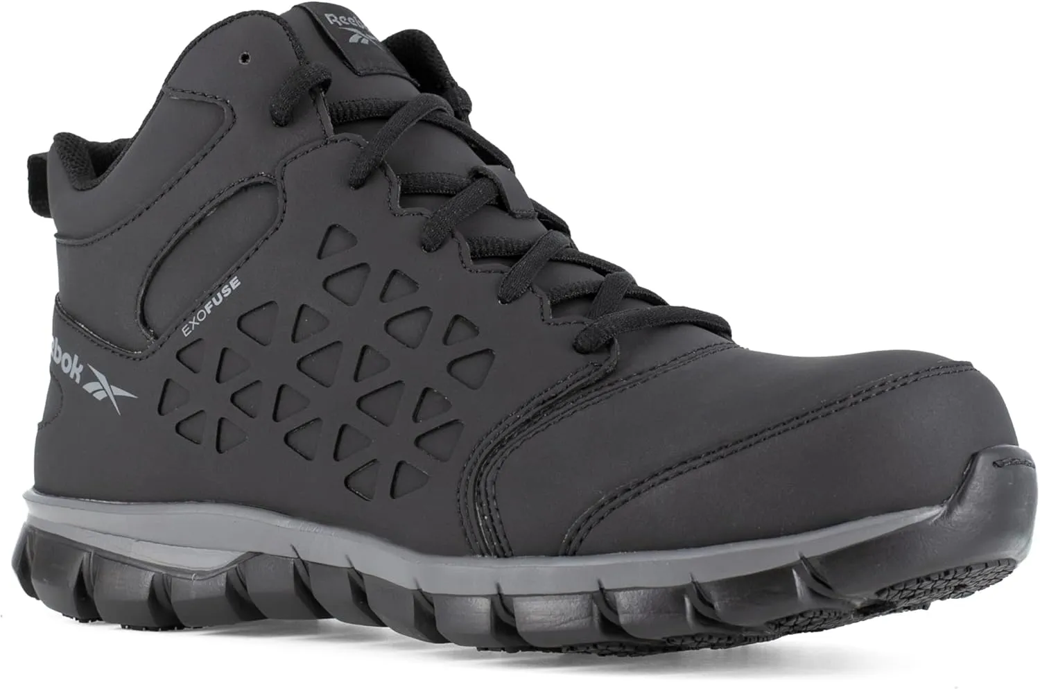 Reebok Women's Sublite Cushion Work Exofuse Mid Ct Construction Shoe