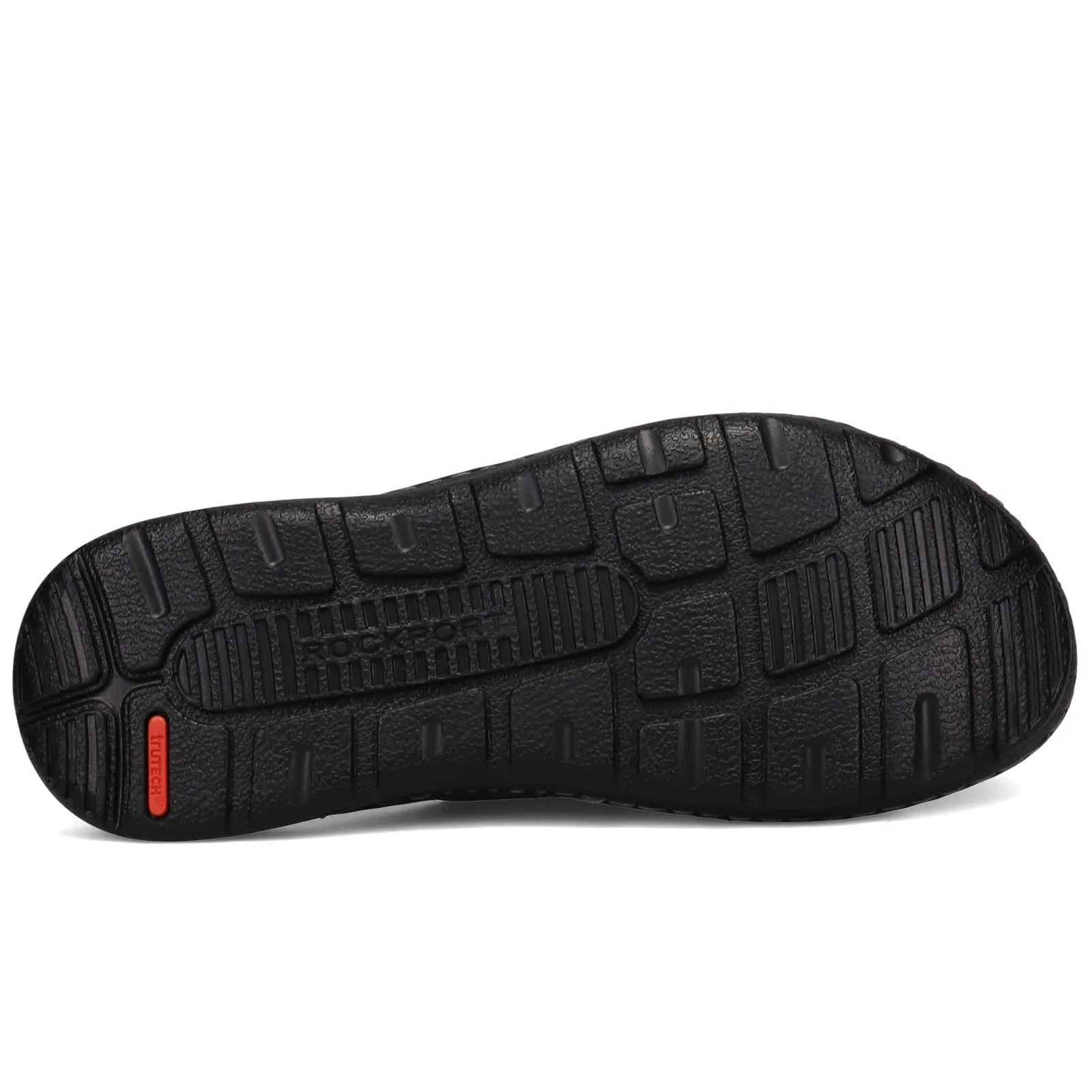 Rockport Men's Darwyn Xband Slide Sandal, Black LEA II, 11 Wide