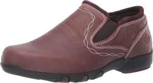 Roper Womens Tan Leather Petty Oiled Slip-On Shoes