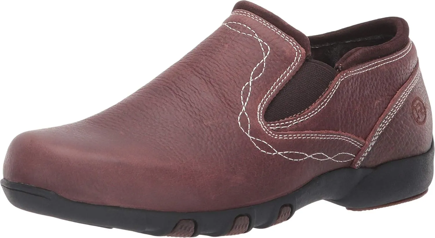 Roper Womens Tan Leather Petty Oiled Slip-On Shoes