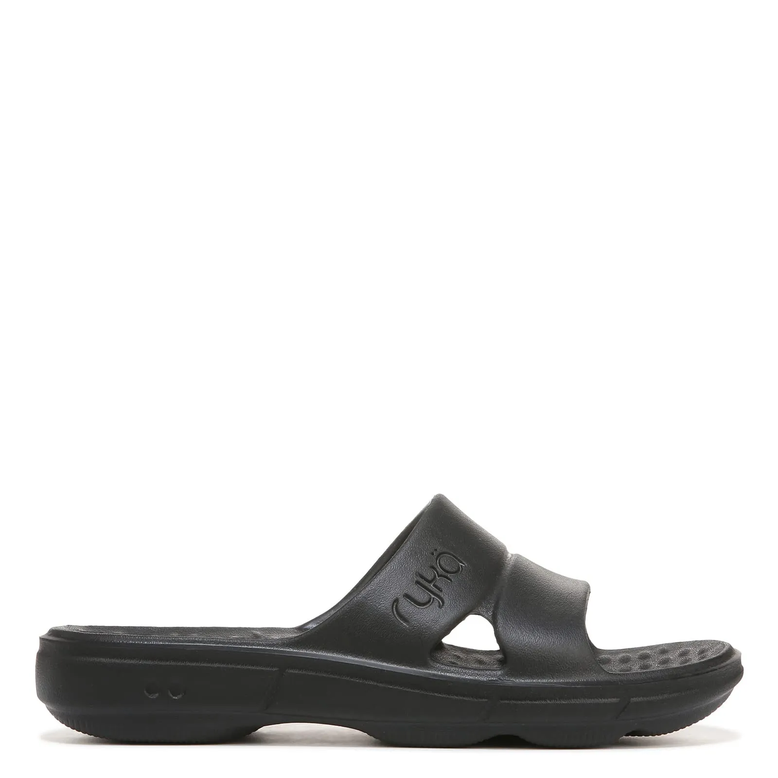 Ryka Womens Restore Recovery Slide Sandal, Black, 7 US