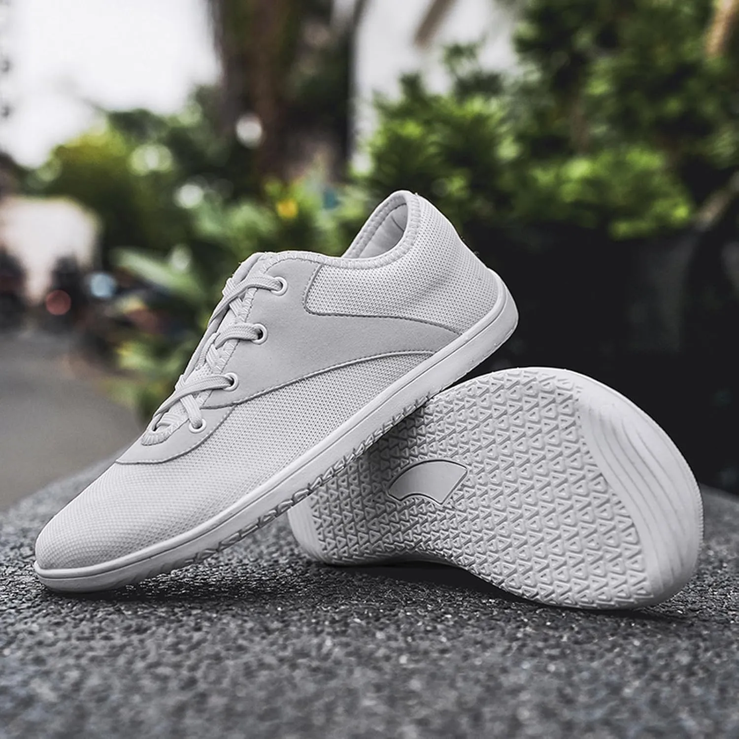 SECHRITE Womens Mens Wide Width Barefoot Sneakers Minimalist Zero Drop Sole Wide Toe Box Fashion Walking Shoes