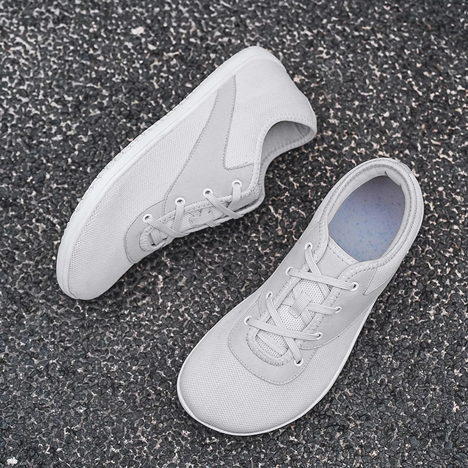 SECHRITE Womens Mens Wide Width Barefoot Sneakers Minimalist Zero Drop Sole Wide Toe Box Fashion Walking Shoes