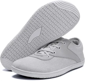 SECHRITE Womens Mens Wide Width Barefoot Sneakers Minimalist Zero Drop Sole Wide Toe Box Fashion Walking Shoes