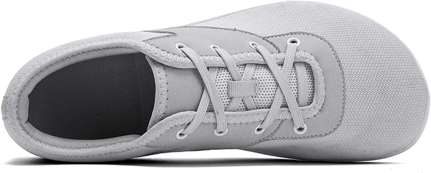 SECHRITE Womens Mens Wide Width Barefoot Sneakers Minimalist Zero Drop Sole Wide Toe Box Fashion Walking Shoes