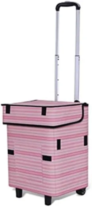 Shopping Cart Shopping Cart Climbing Stairs Folding Shopping Cart Small Cart Home Portable Trolley Portable Trolley Trailer Grocery Cart (Color : 4)