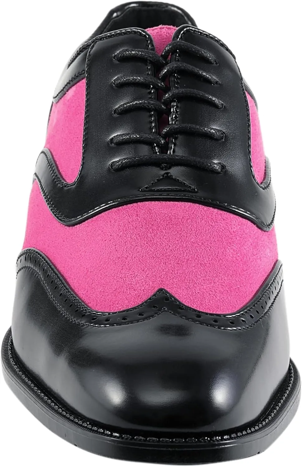 Sio Mens Two-Tone Suede Smooth Wingtip Oxford Dress Shoe: Style Brighton