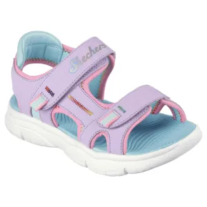 Skechers Flex Splash-Vibrant Mood Girls Sandals - Purple
