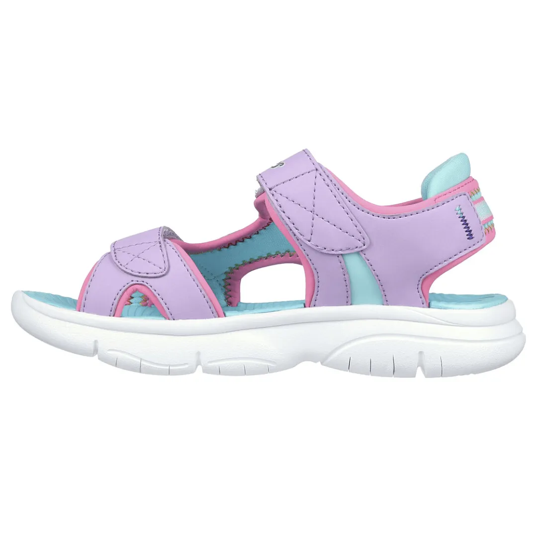 Skechers Flex Splash-Vibrant Mood Girls Sandals - Purple