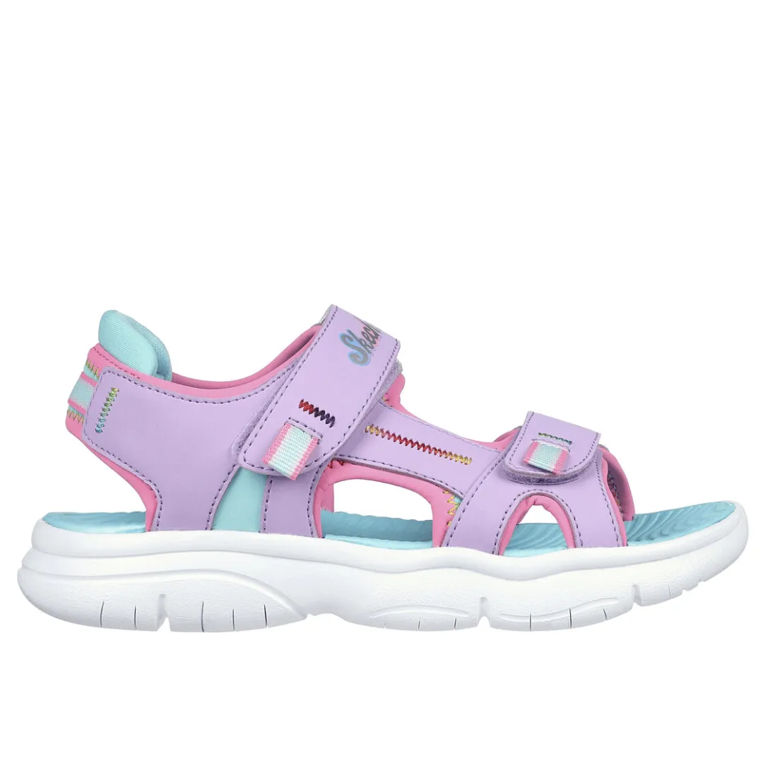 Skechers Flex Splash-Vibrant Mood Girls Sandals - Purple
