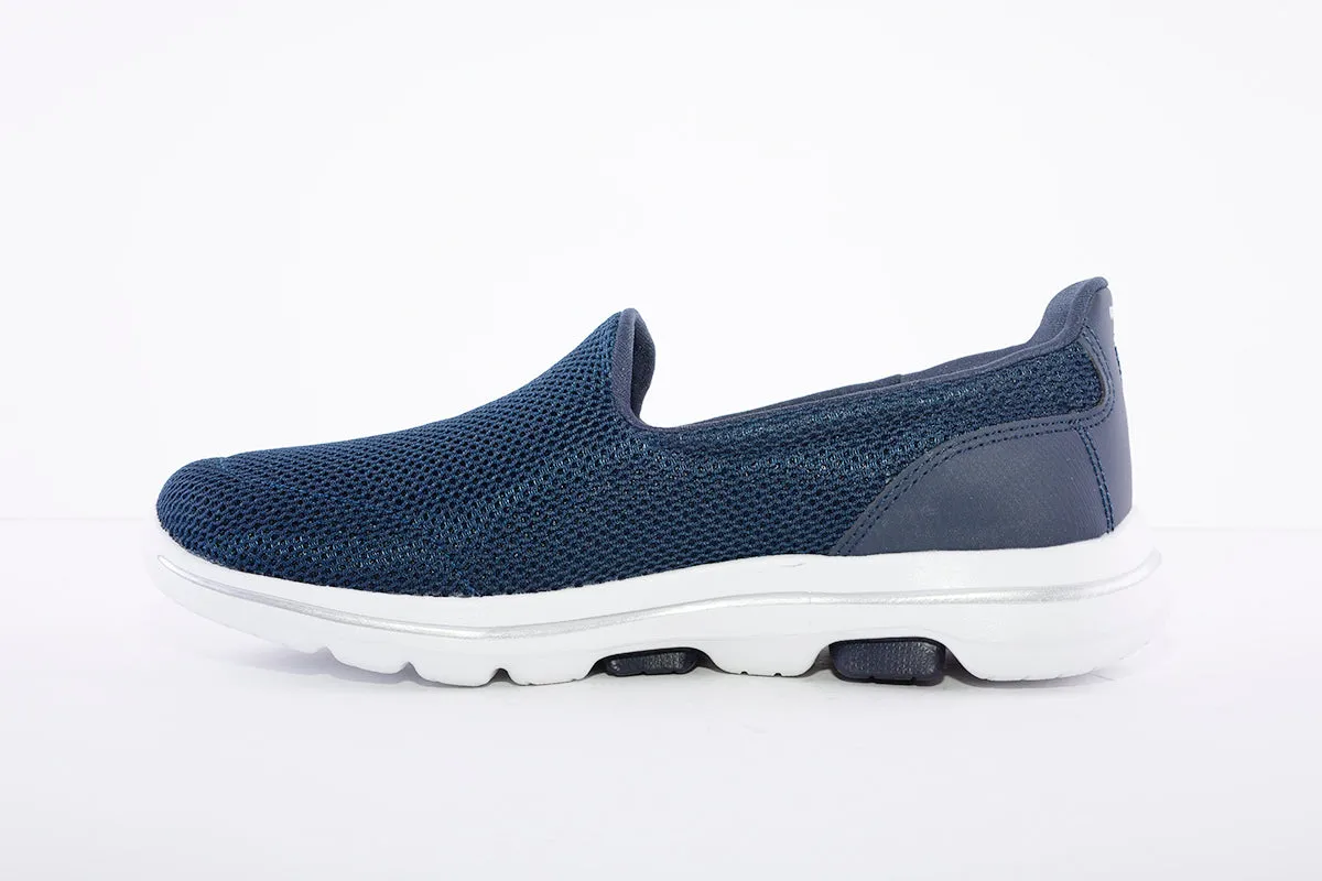 SKECHERS - GO WALK 5 TRAINER - NAVY/WHITE