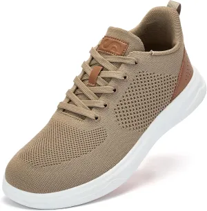Slow Man Wide Toe Box Shoes for Men - Casual Dress Sneakers Comfortable Cushioned Business Office Non Slip Breathable Mesh Oxford Walking Shoe for Wide Feet