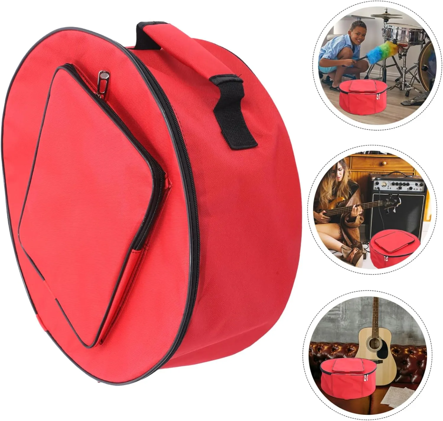 Snare Drum Carrying Bag 13/14 Percussion Instrument Bag Storage Pouch for Drum