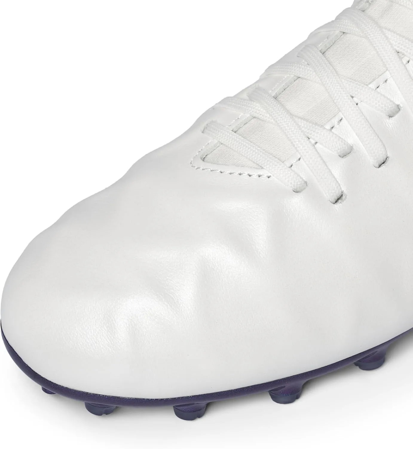 Soccer Cleats Leather Men's FG/MG Football Shoes,Pro Calfskin Leather Soccer Shoes,Outdoor Football Cleats Unisex Adult Sizes,Snug Fit