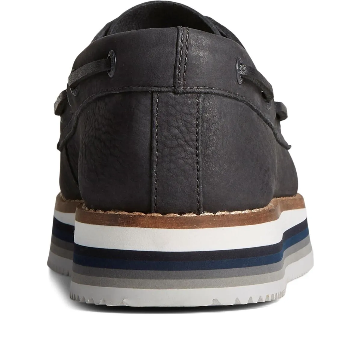 Sperry Authentic Original Stacked Boat Shoe Black
