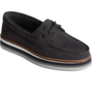 Sperry Authentic Original Stacked Boat Shoe Black