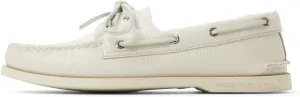 Sperry Men's Authentic Original 2-Eye Boat Shoe, White, 10.5