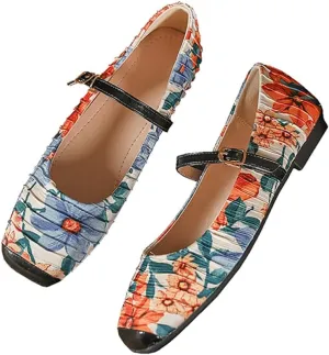 Square Toe Boat Shoes for Women – Comfortable Slip-On Loafers with Locking Strap, Satin Material, Anti-Slip Sole for Work, Casual & Fall Wear