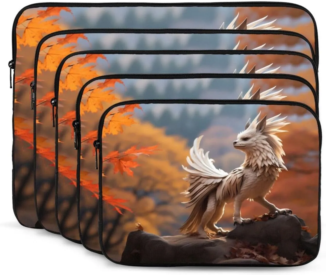 Strange Beasts Pattern Shockproof Portable Laptop 13 inch Sleeve Bag for Men and Women - Ideal for Business Travel, School, and Daily Use