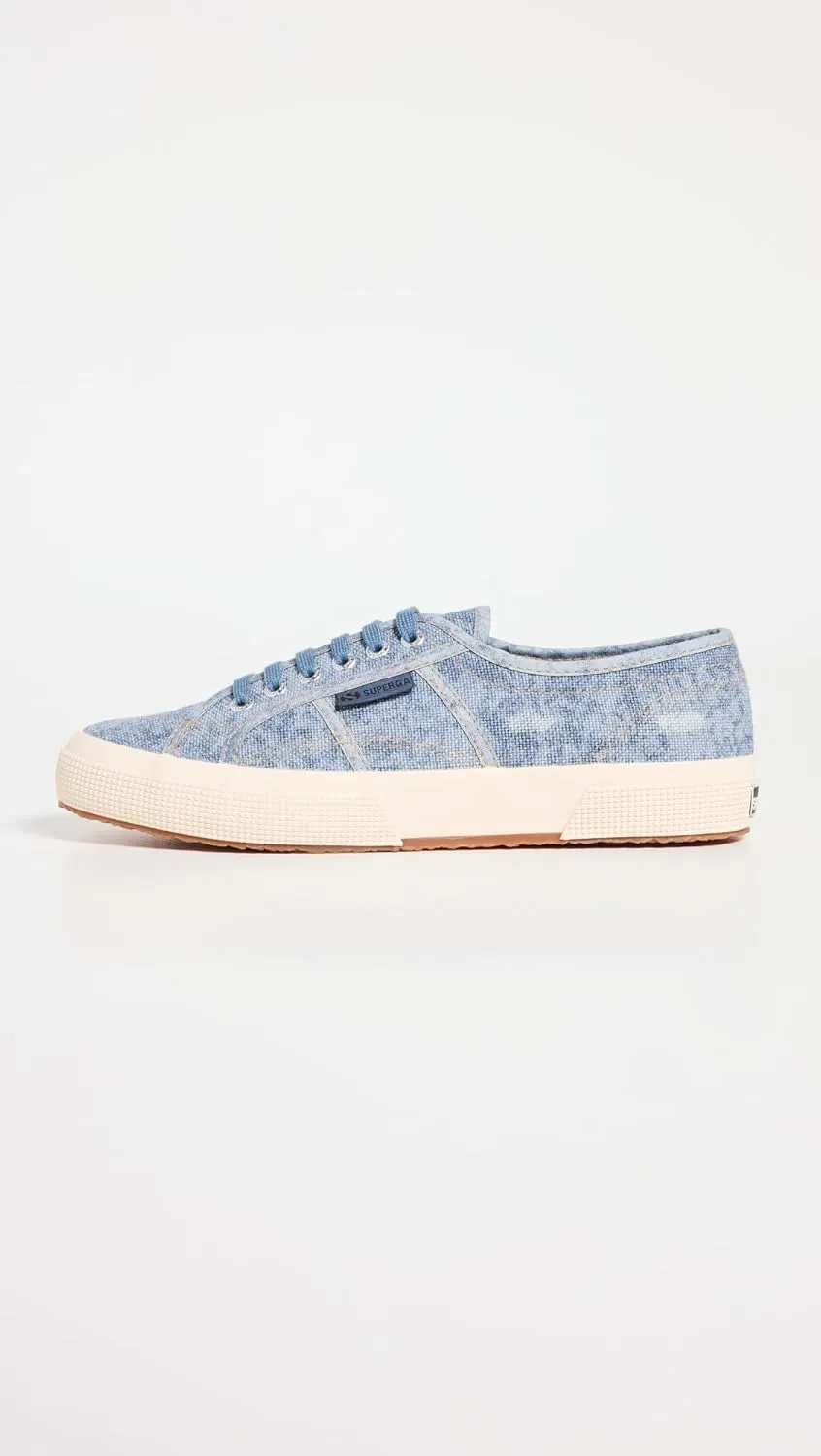Superga Women's 2750 Cotton Denim Destroyed Sneaker