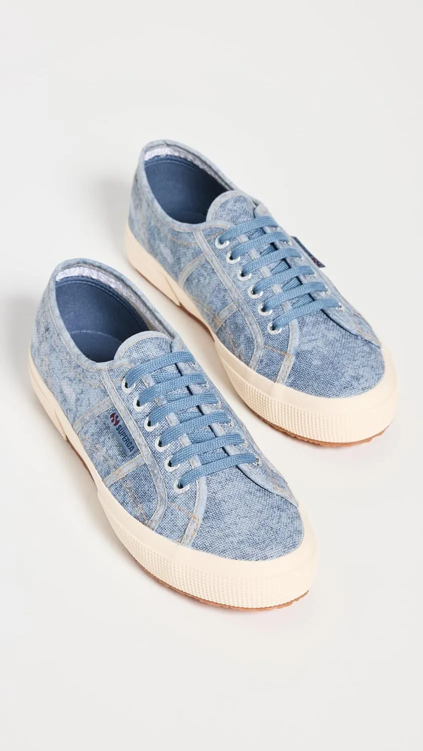 Superga Women's 2750 Cotton Denim Destroyed Sneaker