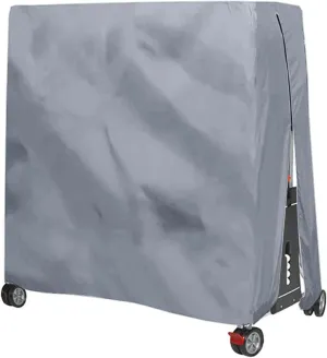 Table Tennis Cover, Outdoor/Indoor Waterproof Dustproof Sunscreen Ping Pong Table Cover Fits Folding Tables All Weather Protection 5.4*2.3*6.1ft（Gray）