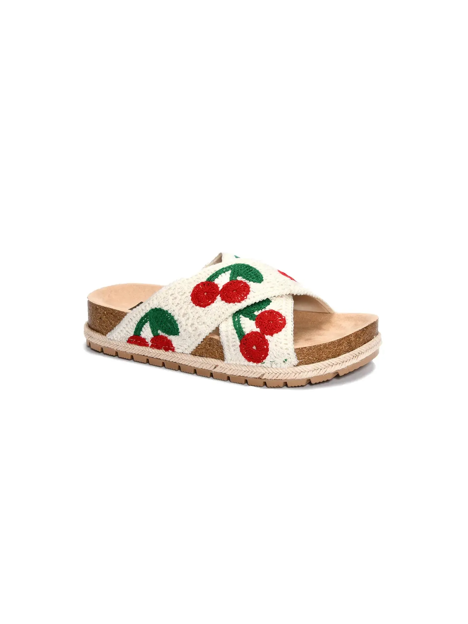 Tacoma Cherry Crochet Sandal